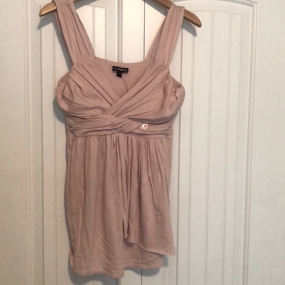 NEW!! EXPRESS Flowy Asymmetrical Tank in Blush Pink Size Small